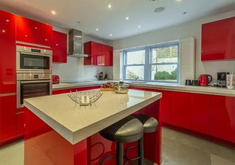 The kitchen at Spring Tide, Porthtowan