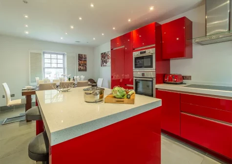 The kitchen at Spring Tide, Porthtowan