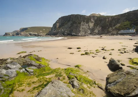 Enjoy the nearby golden sandy beaches when you stay at Spring Tide, Porthtowan