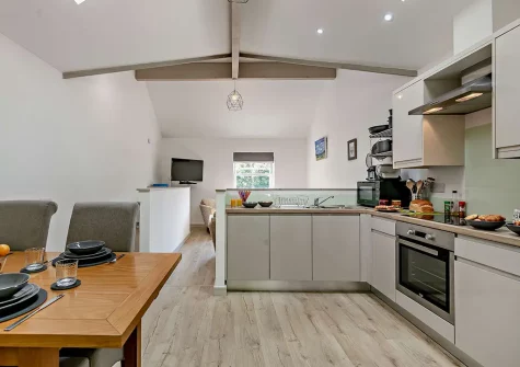 The kitchen at Springfield Cottage, Helston