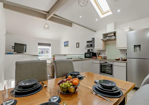 The dining area at Springfield Cottage, Helston