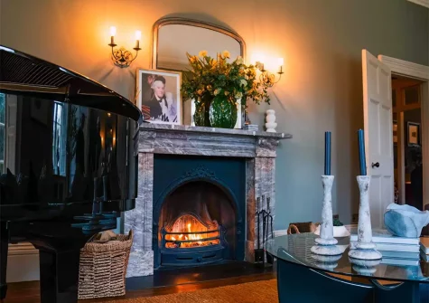 The drawing room at St Anne's Manor, Torquay