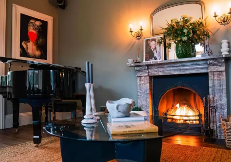 The drawing room at St Anne's Manor, Torquay