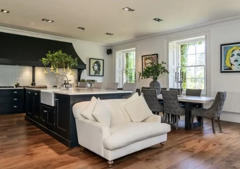 The kitchen & dining area at St Anne's Manor, Torquay