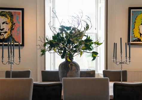 The dining area at St Anne's Manor, Torquay