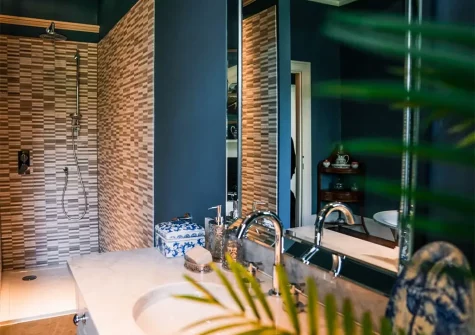 The shower room at St Anne's Manor, Torquay