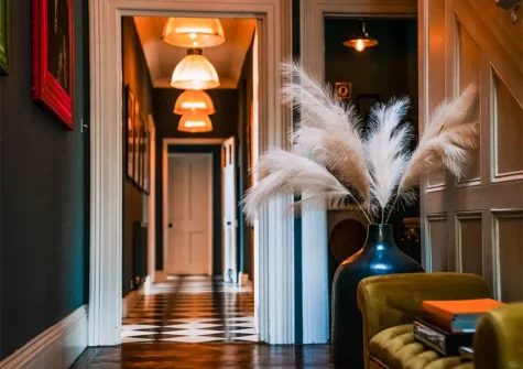 The entrance hallway at St Anne's Manor, Torquay