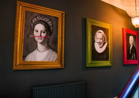 The entrance hallway at St Anne's Manor, Torquay