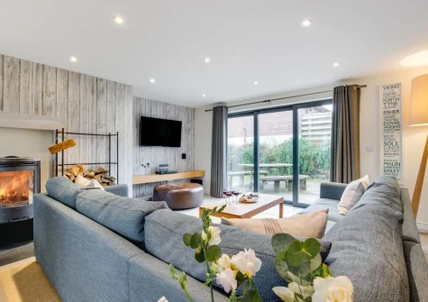 The living area at St Cadoc, Trevone