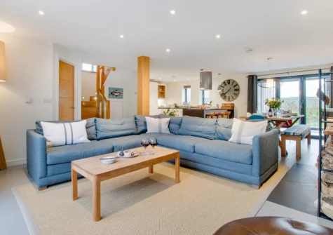 The living area at St Cadoc, Trevone