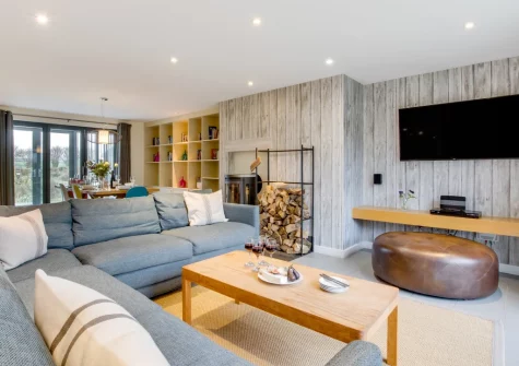 The living area at St Cadoc, Trevone