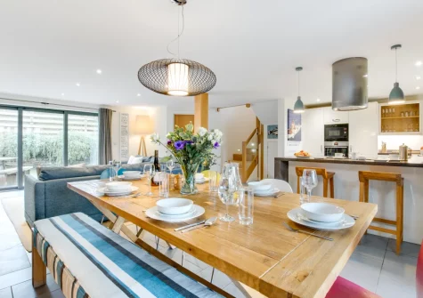 The dining area at St Cadoc, Trevone