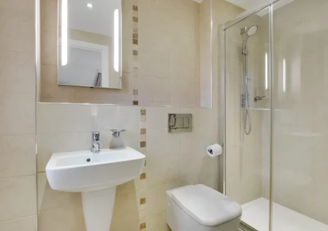 Bedroom #1 en-suite shower room at St Cadoc, Trevone