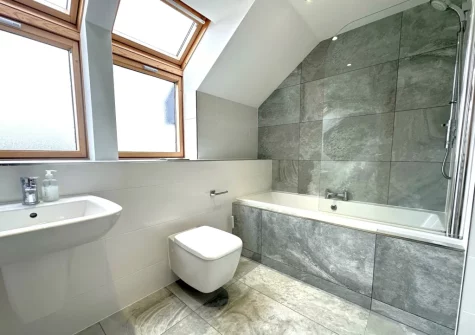 The bathroom at St Cadoc, Trevone