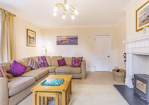 The second living room at St David's Country House, Lower Woodford