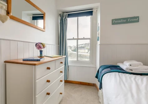 Bedroom #3 at St Gwithians, 7 Bay View Terrace, Porthleven