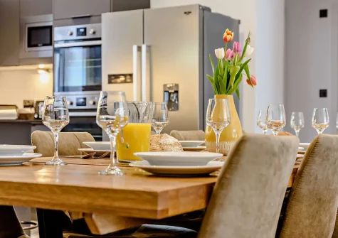 The dining area at St James Villa, Ilfracombe