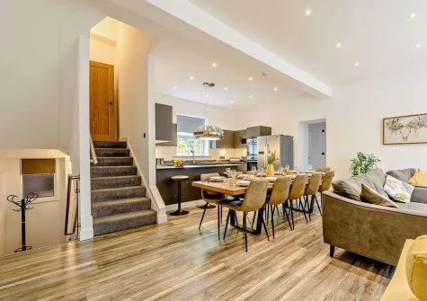 The dining area at St James Villa, Ilfracombe