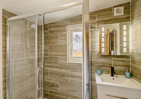 Bedroom #2 en-suite shower room at St James Villa, Ilfracombe