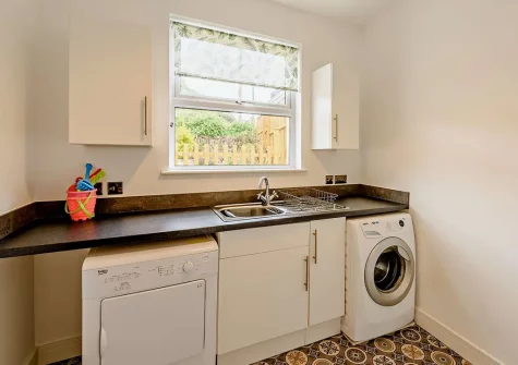 The utility room at St James Villa, Ilfracombe
