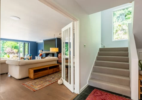 The living room at St Mary's, Little Petherick