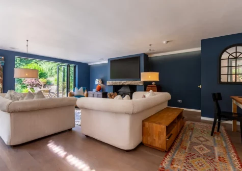 The living room at St Mary's, Little Petherick