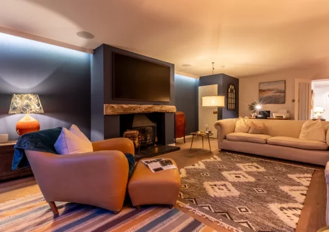 The living room at St Mary's, Little Petherick