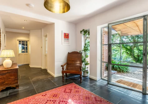 The entrance hallway at St Mary's, Little Petherick
