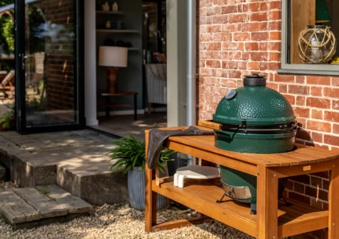 The barbecue area at St Mary's, Little Petherick
