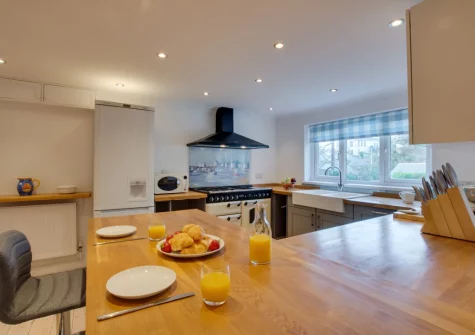 The kitchen at St Mellyn, Portmellon