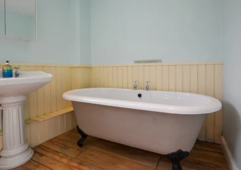 The bathroom at St Mellyn, Portmellon