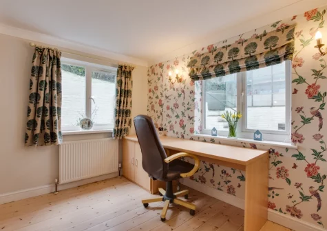 The ground-floor study at St Mellyn, Portmellon