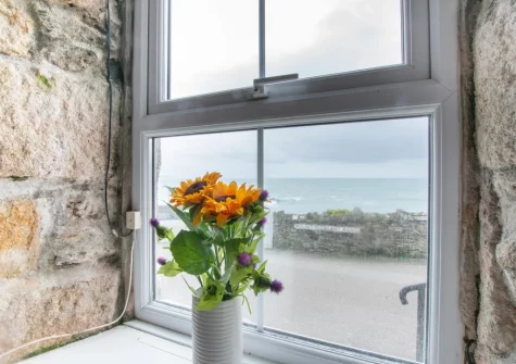 The view from the living room at St Michaels, Porthleven