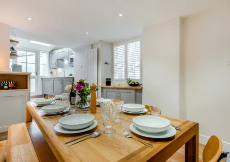 The dining area at St Piran's, Padstow