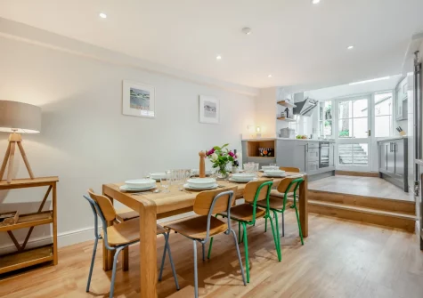The dining area at St Piran's, Padstow
