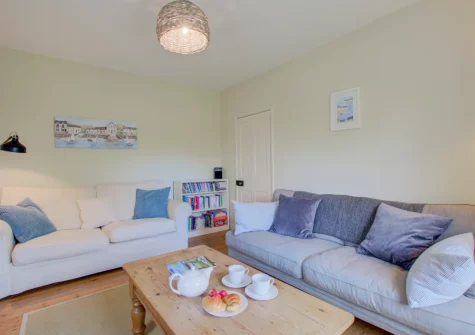 The living room at St Teresa's Cottage, St Mawgan