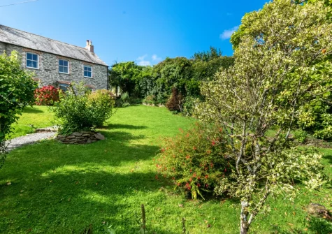 The secluded garden at St Teresa's Cottage, St Mawgan