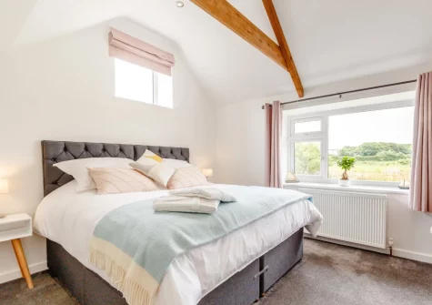 The bedroom at Standing Stones, Newlyn