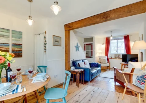 The dining area at Star Cottage, Shaldon
