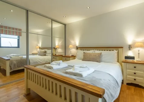 Bedroom #1 at Stargazy, Morcliff Holiday Lodges, St Agnes