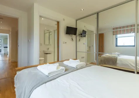 Bedroom #1 at Stargazy, Morcliff Holiday Lodges, St Agnes