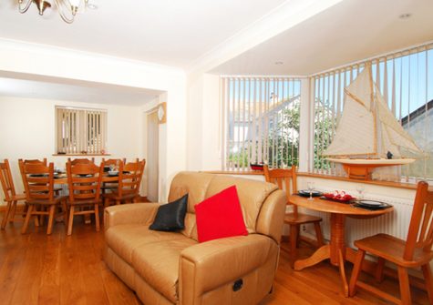 The living area @ Steamer Quay Cottage, Paignton