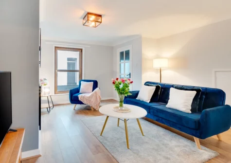 The living room at Stepcott Cottage, Braunton