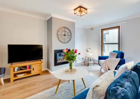 The living room at Stepcott Cottage, Braunton