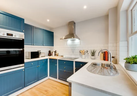 The kitchen at Stepcott Cottage, Braunton