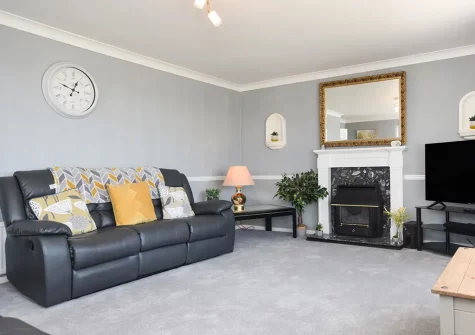 The living room at Stewarts Retreat, Bude