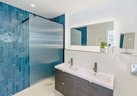 Bedroom #1 en-suite shower room at Stone Bay, Westward Ho!