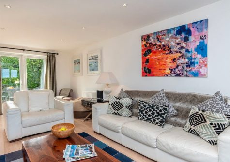 The living area at Stone House, Perranporth