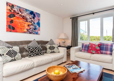 The living area at Stone House, Perranporth