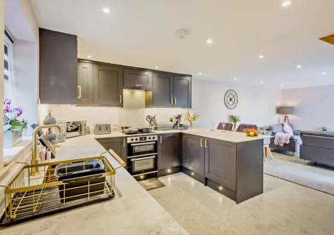 The kitchen at Stonehaven at Woolmers House, Bickington
